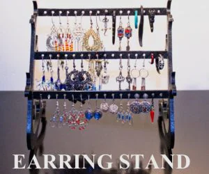 Customizable Earring Stand 3D Models