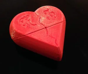 Custom Heart Box 3D Models