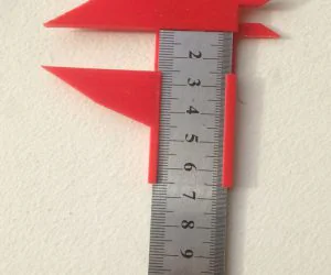 Calipers Attachment For A Ruler 3D Models