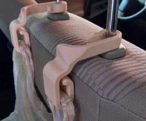 Car Seatback Trash Bag Hooks Longer 3D Models
