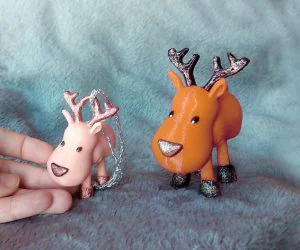 Small Jointed Reindeer 3D Models