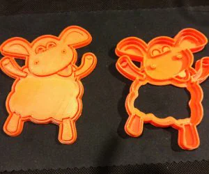 Timmy Time Sheep Cookie Cutter 3D Models