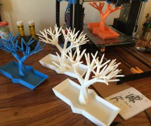 Jewelry Tree Holder With Base 3D Models