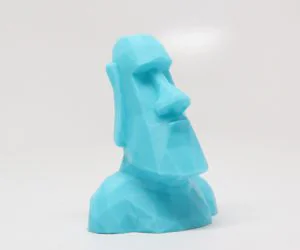 Low Poly Moai 3D Models