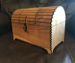 Treasure Chest With Hasp 3D Models