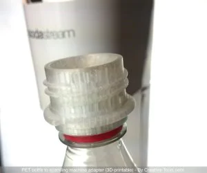Pet Bottle To Sparkling Machine Adapter 3D Models