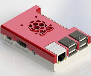 Raspberry Pi B Case With Fan 3D Models