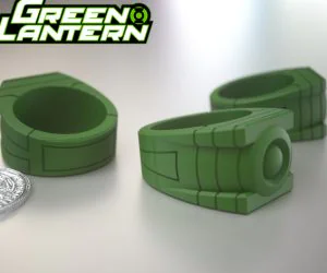 Green Lanterns Ring 3D Models