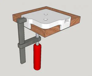 Woodworking Router Jig For Rounding Over Corners 3D Models