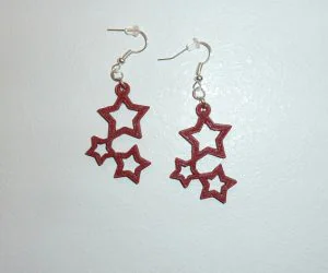 Star Earrings 3D Models