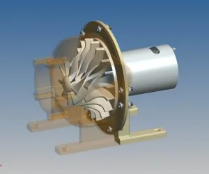 Turbine Blower For 540Sized Motors 3D Models