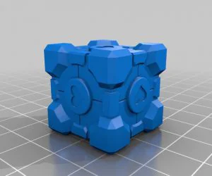 Weighted Companion Cube 3D Models