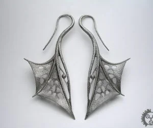 Wing Earrings 3D Models