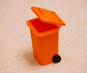 Mini Trash Can 3D Models