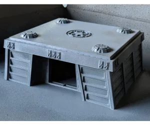 Star Wars Legion Terrain Imperial Endor Bunkers 3D Models