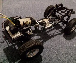 Rc Jeep Jk Chassis Complete Scale Rc Car Kit 110 Except Axels Gearbox Shocks Links And Driveshafts 3D Models