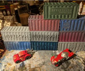Gaslands Shipping Containers 3D Models