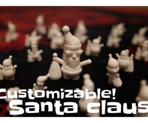 Customizable Santa Claus Random Also 3D Models