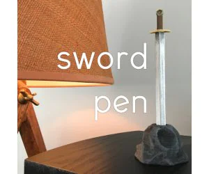 Sword Pen Redesigned Rock 3D Models