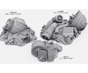 Star Wars Legion Scatter Junk Piles 3D Models