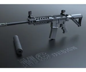 Sig516 Assault Rifle ?M416 M4A1? 3D Models