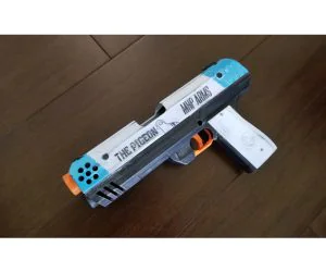 The Pigeon Semiauto Magfed Nerf Pistol 3D Models