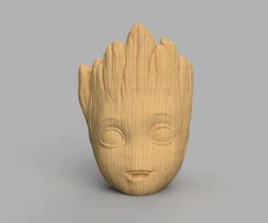 Happy Baby Groot Planter 3D Models