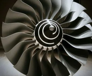 High Bypass Jet Engine Fan 3D Models