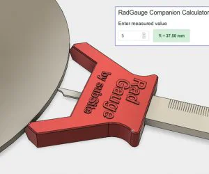 Rad Radius Gauge The Radgauge With Companion App 3D Models