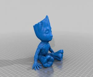 Smiling Baby Groot 3D Models