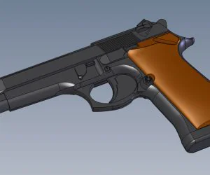Beretta Prop Gun 3D Models
