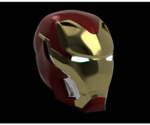 Iron Man Mark 50 Helmet Avengers Infinity War Updated 3D Models