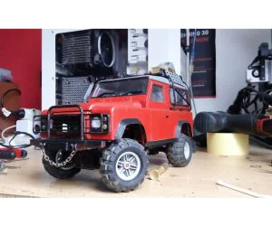 Fully 3D Printable Land Rover Defendergelanded90 Body 3D Models