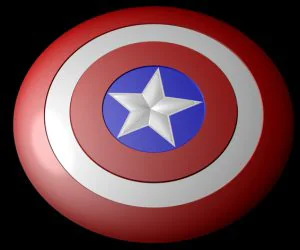Captain America Shield Fully Detailed 3D Models