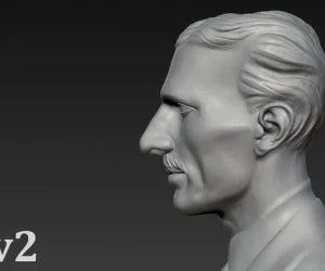 Bust Of Nikola Tesla 3D Models