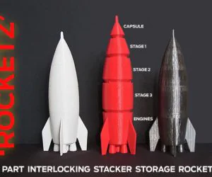 Rocketz… Interlocking Storage Stages And Fun Model 3D Models