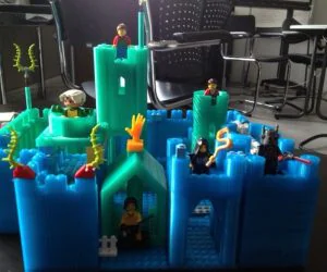 Modular Castle Kit Lego Compatible 3D Models