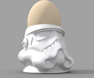 Stormtrooper Egg Cup 3D Models