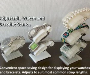 Watch And Bracelet Stand Convenient Adjustable Space Saving 3D Models