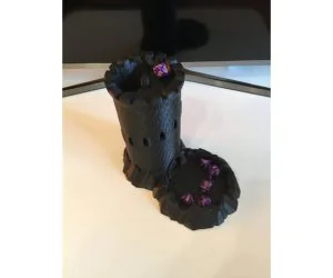 Dice Tower Single Piece No Supports Required 3D Models