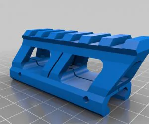 Picatinny Rail Riser 20 Mm 3D Models