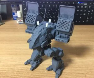 Articulated And Parted Mwo Catapult 3D Models