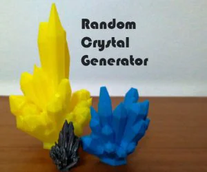 Random Crystal Generator 3D Models