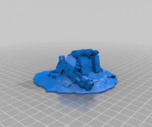 Dreadnought Wreck For 28Mm Gaming 3D Models