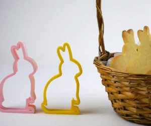Easter Bunny Cookie Cutter 3D Models