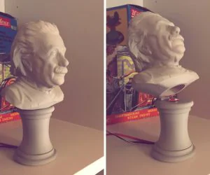 Einstein Bust With Secret Switch 3D Models