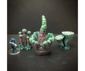 Alien Flora Series 3 Any Scale 3D Models