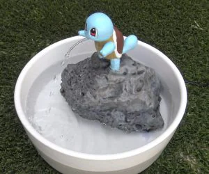 Pokemon Water Fountain Squirtle 3D Models