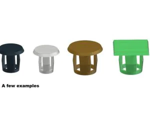Cover Cap For Drillholes Customizable 3D Models