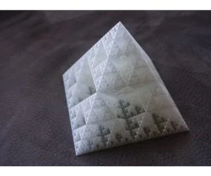Spiral Vase Sierpinski Pyramid Openscad 3D Models